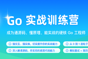 极客时间-Go实战训练营1期|价值5999|2023年|完结无秘16周
