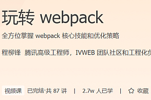 极客时间 玩转 webpack  全方位掌握 webpack 核心技能和优化策略