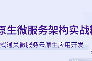 云原生微服务架构实战精讲