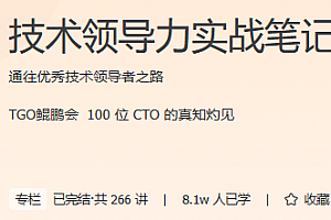 技术领导力实战笔记 300讲