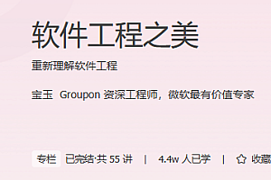 极客 软件工程之美