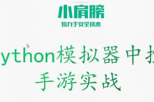 项目实战-小肩膀-Python中控模拟器手游实战