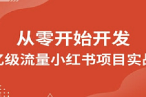图灵-从零开始开发亿级流量小红书项目实战