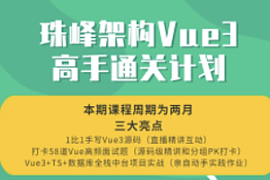 珠峰-架构Vue3高手通关计划