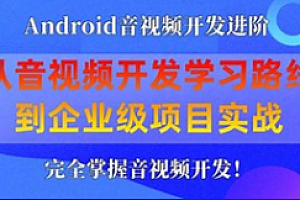 企业级Android音视频开发学习路线+项目