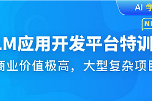 体系课-LLM应用开发平台特训营(更新中)