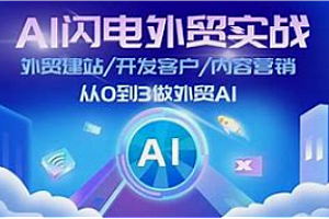 AI-闪电做外贸建站训练营26期